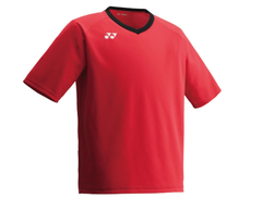 【新品・展示品】YONEX　ユニプラクティスTシャツ　フットボール　FW1006　レッド　M
