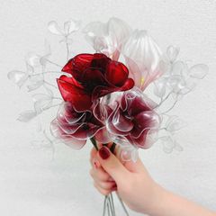 【お得なブーケ】薔薇の赤色MIXブーケ 推し活