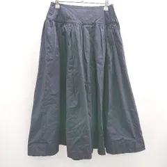 ◇ Θ Spick & Span スピック＆スパン 膝下丈 フレア スカート サイズ34 ブラック系 レディース E  【1506130008255】