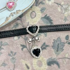 夢展望公式 [新品未使用] ハートチャームベルトブレスレット [ブラック] 他カラー別ページ有 dearmylove 服飾小物・アクセサリ－・雑貨 その他アクセサリー 535590-03