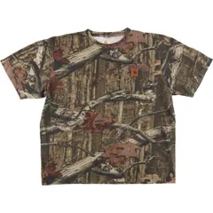 【Carhartt】カーハート　Tシャツ リアルツリー柄プリント迷彩　希少L 古着 Carhartt リアルツリー カモ 迷彩 ポケット Tシャツ ポケ
