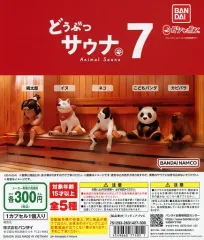 【中古】紙製品 ガチャ台紙 「どうぶつサウナ7」