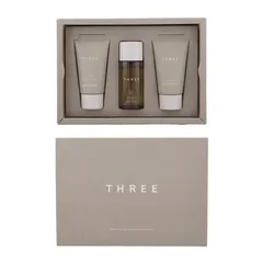 THREE スリー バランシングステム スキンケア ファーストキット 洗顔料 22g 保湿化粧水 28ｍL 保湿乳液 22mL[指定場所ダイレクト]のサムネイル