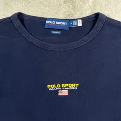 POLO SPORT ポロスポーツ センターロゴ刺繍 ロングTシャツ ロンT メンズM 