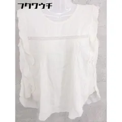 ◇ URBAN RESEARCH DOORS フレンチスリーブ シャツ ブラウス サイズONE ライトベージュ レディース 【中古】 【1002802190223】