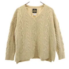 アーバンリサーチ ウールブレンド 長袖 Vネック セーター one ブラウン URBAN RESEARCH ニット レディース