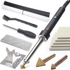 新品 YIHUA960-IV プラスチック溶接機 電源スイッチ付き 3つ銅チップ プラスチック棒40本 5サンドペーパー 車のバンパー ダッシュボード プラスチック燃料タンク修理用スチールメッシュを含む