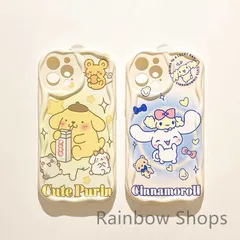 【新品未使用】クリーム 波模様 シナモン犬 16 適用 プリン犬 スマホケース 13 15 Apple iPhone Pro 14 Max 新作 12 セット 11 創意 XS Max