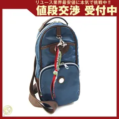  オロビアンコ ボディバッグ ネイビー系 ダークブラウン