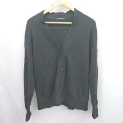 ◇ Θ ジャーナルスタンダード コットン100％ 長袖 無地カーディガン サイズ表記なし ブラック系 メンズ E  【1507250015802】