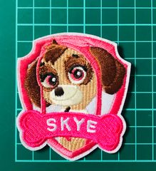 パウパトロール 刺繍アイロンワッペン スカイ