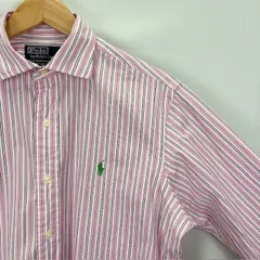 POLO by RALPH LAUREN STANTON CLASSIC FIT 90年代 スプレッドカラー ストライプ長袖シャツ サイズS 07040619 861