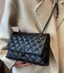 レディース チェーンショルダーバッグ キルティングバッグ 斜め掛け 小さめトート PUレザー 秋冬新作 通勤通学 デートバッグ