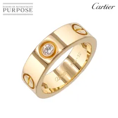 カルティエ Cartier ミニラブ #53 リング ダイヤ 1P K18 PG ピンクゴールド 750 指輪 VLP 90175119