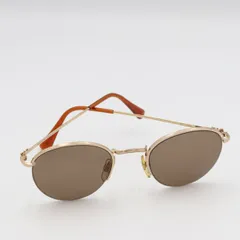 良品 エンポリオアルマーニ 0C 743 イタリア製 ゴールド クリアブラウン メンズ/レディース サングラス STU