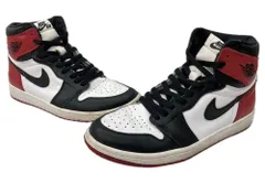 ナイキ NIKE 16年製 AIR JORDAN 1 RETRO HIGH OG BLACK TOE エア ジョーダン レトロ ハイ ブラック トゥ AJ1 つま黒 白 赤 黒 555088-125 メンズ靴 スニーカー ホワイト 27cm 104S-714