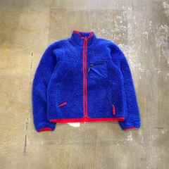 90s PATAGONIA RETRO PILE CARDIGN BLUE USA UT-0628-09