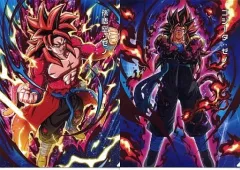 【中古】クリアファイル 孫悟空：ゼノ(超フルパワーサイヤ人4限界突破)＆ゴジータ：ゼノ(超サイヤ人4) A4クリアファイル(2枚組) 「一番くじ ドラゴンボール SUPER DRAGONBALL HEROES 4th MISSION」 G賞