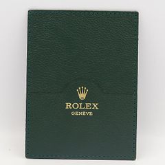 ROLEX ロレックス レザー カードケース ノベルティー グリーン 箱付き