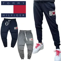 トミーヒルフィガー Tommy Hilfiger ボトムス ジョガーパンツ メンズ スウェット 09T4459 部屋着 ルームウェア 裏起毛 ユニセックス プリントロゴ ネイビー グレー TOMMY HILFIGER JOGGER 新品 正規品 未使用品