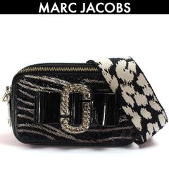 マークジェイコブス MARC JACOBS スナップショット スモールカメラバッグ ゼブラ リボン スパンコール レディース ショルダーバッグ コンディション B