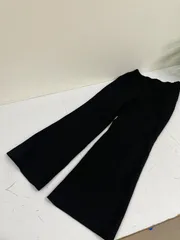 送料無料★GU ジーユー★ワイドパンツ　ボトムス★ブラック　黒★Mサイズ　ウエスト66 p　#70714see