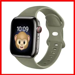 【おすすめ】カーキ_38mm/40mm/41mm S/M [Na-na sun] Apple Watch バンド 44mm コンパチブル アップルウォッチバンド