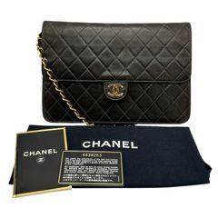 CHANEL シャネル 旧マトラッセ バッグ ブランド レザー 鞄 ショルダー レディース 中古 W４