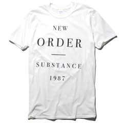 NEW ORDER バンド Tシャツ 公式 新品 Substance-White