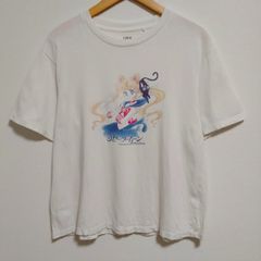 UNIQLO セーラームーン UT 半袖　tシャツ ホワイト Lサイズ レディース 古着　ストリート　ナード系