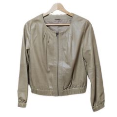 ANAYI(アナイ) ブルゾン サイズ38 M レディース美品  - ベージュ 長袖/羊革/ジップアップ/春/秋
