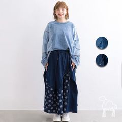 【ゑとらんぜ】キッチュな雰囲漂うドット柄アシメトリースカート