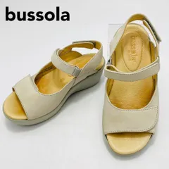 bussola サンダル コンフォート レザー ストラップ グレー 36 ブソラ レディース hws02072