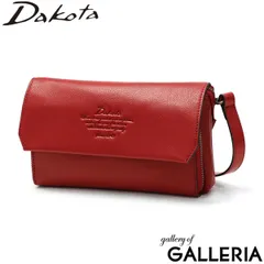 ダコタ ショルダーバッグ レディース Dakota 2WAY お財布ショルダー ポシェット 本革 アミューズ 1032460 ディープレッド