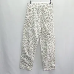 ◇ MOUSSY マウジー 総柄 おしゃれ カジュアル デニム パンツ サイズ1 ホワイト ベージュ レディース E  【1407180049550】