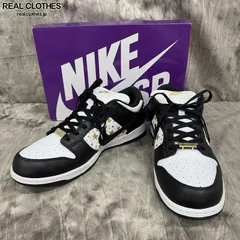 Supreme×NIKE/シュプリーム×ナイキ SB DUNK LOW OG QS/ダンクロー ゴールドスターズ ブラック/ホワイト DH3228-102/29.5