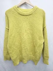 ◇ AER ADAM ET ROPE エーイーアール アダムエロペ 長袖 ニット セーター サイズF マスタード系 レディース P  【1407260033608】