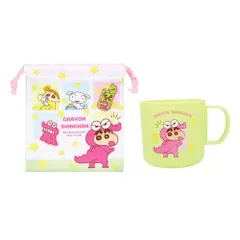 ☆ しんちゃん/チョコビ ☆ キャラクター プラコップ＆巾着セット プラコップ 巾着セット コップ袋 プラスチック コップ 子供 園児 子ども キッズ キャラクター グッズ しんちゃん すみっコぐらし ドラえもん かわいい 幼稚園 保育園 入園グッズ
