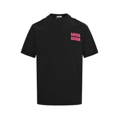【今日特価】Dior / ディオール 25ss ブラシフロッキーアルファベット T シャツ