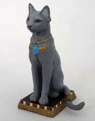 【中古】食玩 トレーディングフィギュア 【シークレット】SP バステト神 グレー 「チョコエッグ ペット動物コレクション 第2弾」