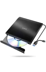 外付けDVDドライブ 極静音 CD DVDドライブ 外付け 高速 USB 3.0&Type-C