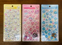 ボンボンドロップシール　しずくちやん　3枚セット