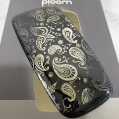 ペイズリー デザイン プルームエックス アドバンスド フロントパネル Ploom X ADVANCED ブラック 黒 スケルトン 新品 未使用 送料無料 オリジナル カスタム