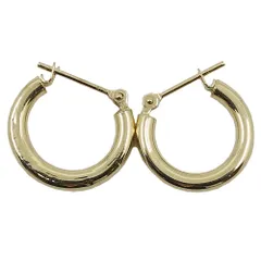 【栄】ジュエリー ピアス 一対 フープデザイン K18YG イエローゴールド 約0.8g 女性 洗浄済 アクセサリー 本体のみ