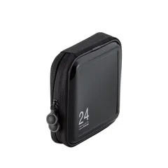 【人気商品】セミハード ファスナー付 CDケース 24枚収納 DVD ブラック エレコム CCD-H24BK