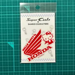 HONDA×サンリオキャラクターズ　透明ステッカー　ハローキティ01　　 ホンダウィング　スーパーカブ　ホンダ　ステッカー