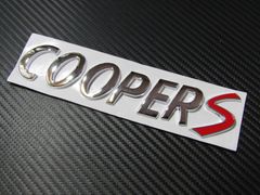 ●BMW MINI COOPER S TYPEメタル製 クロームメッキ仕上げ トランク専用 エンブレム