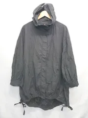 ◇ ⊇ GRL グレイル ゆったり 長袖 モッズコート サイズL ブラック レディース E  【1506250004625】
