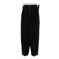 カルヴェン CARVEN パンツ ハイウエスト ウエストゴム テーパード ジップフライ 36 S 黒 ブラック ■GY30 /MQのサムネイル