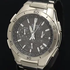 稼動 良品 カシオ 電波ソーラー WVQ-M410 ウェーブセプター デイト グレー文字盤 メンズ腕時計 MTM 2550000